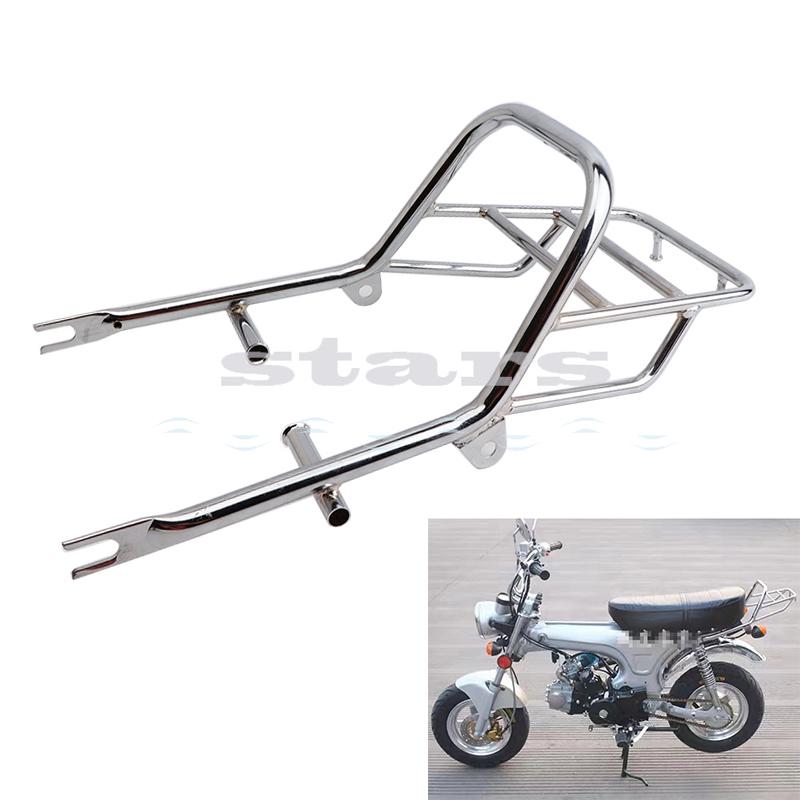 Silver for DAX Iron Pipe Rear Frame Armrest of Honda Giraffe Motorcycle Jincheng 70 Refitted Rear Frame Trunk Refitted Frame