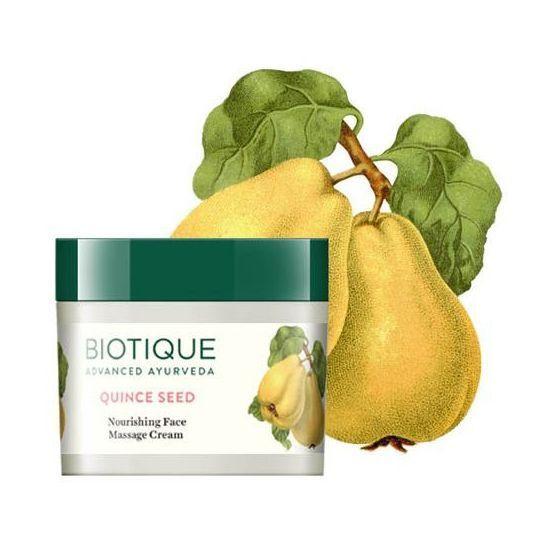 Massage Face Cream with Quince (50 G), Quince Seed Nourishing Face Massage Cream, Biotique