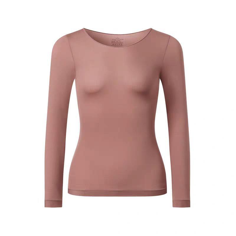 Women's Moisturizing Hyaluronic Acid Thermal Suit: Long-Sleeved Top & Pants for Autumn