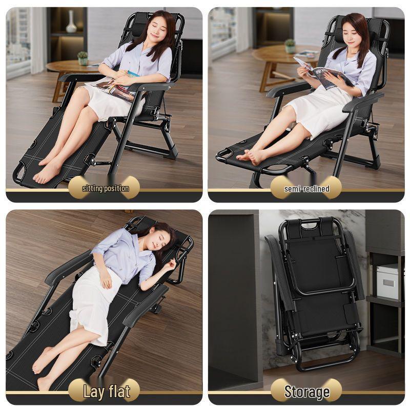 Portable Folding Lounge Chair Recliner for Adults - Versatile Beach and Nap Chair with Adjustable Backrest