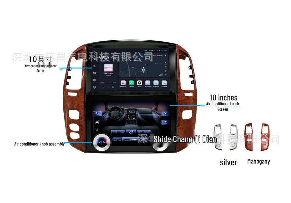 Toyota LC100/Lexus LX470 Android Multimedia & GPS Navigator Screen.