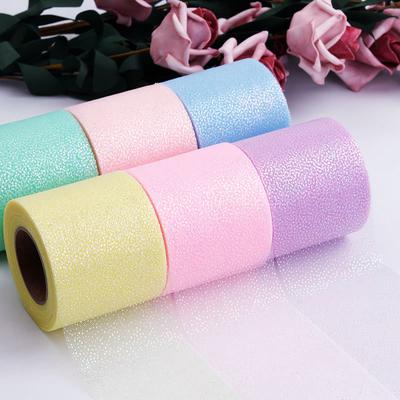 25yards 60mm Hyun Color High Density Organza Stain Ribbon DIY Hairbow Crafts Gift Bouquet Wrapping Supplies Sewing Accessories