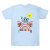 Camiseta La Increíble Mundo de Gumball Estampado de Dibujos Animados Ropa Algodón Suave Creativa Camiseta Unisex