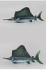 [Nekogami-yama] Sailfish, Sea Fish, Shore, Figure, Model, Miniature, Ornament, Interior Decor, Collector's Item (Large)