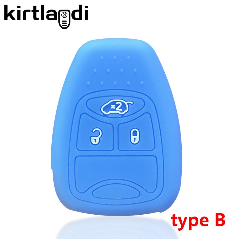Etui na klucze silikonowe do Chrysler Voyager Pacifica 300c PT Cruiser Dodge Caliber Avenger Jeep Grand Cherokee Compass Patriot