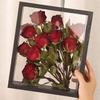 4cm deep6“/7”/8“/10” Transparent Flower Wooden Frame Dried Flower Rose Flower Preservation DIY Photo Display Box Home Decoration
