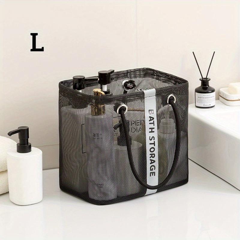 Portable Shower Basket, Bathroom Storage Basket, Mesh Breathable Toiletries Storage Bag, Household Shower Storage Basket