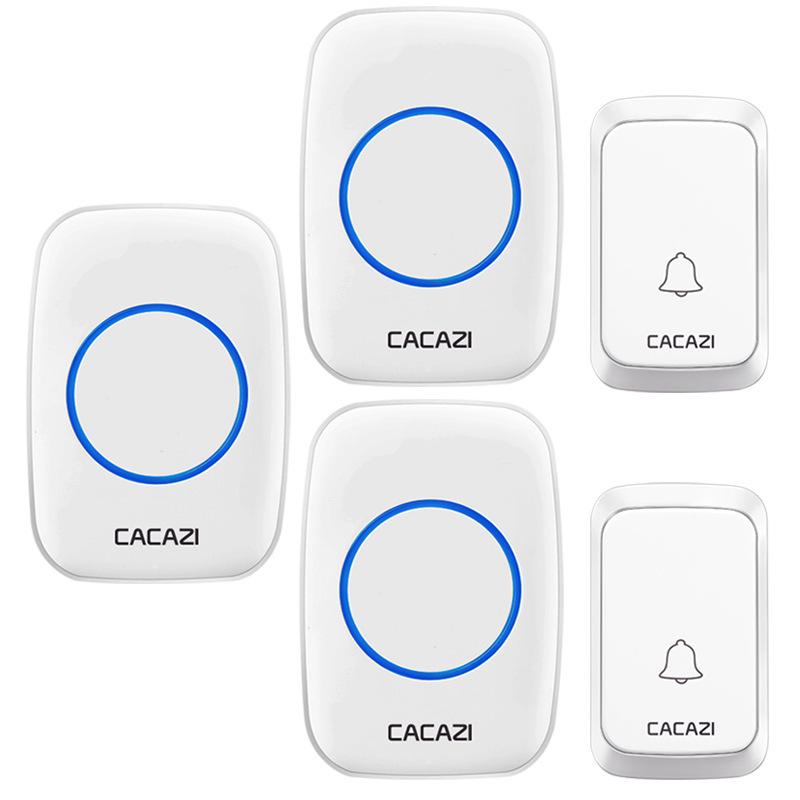 Wireless Waterproof Doorbell with Remote Control, 58 Tones & 4 Volume Levels, Memory Function, Long Range