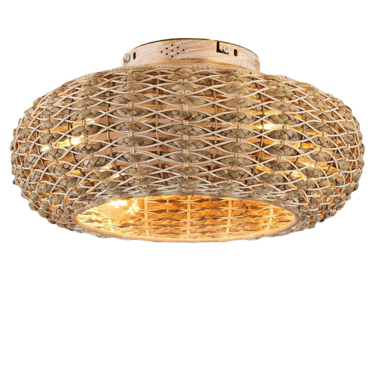 

Ретро минималистский потолочный вентилятор, светильник из пеньковой веревки, железная клетка, индустриальный стиль, спальня, украшение для дома, вентилятор из ротанговой веревки, светильник 110 В 220V