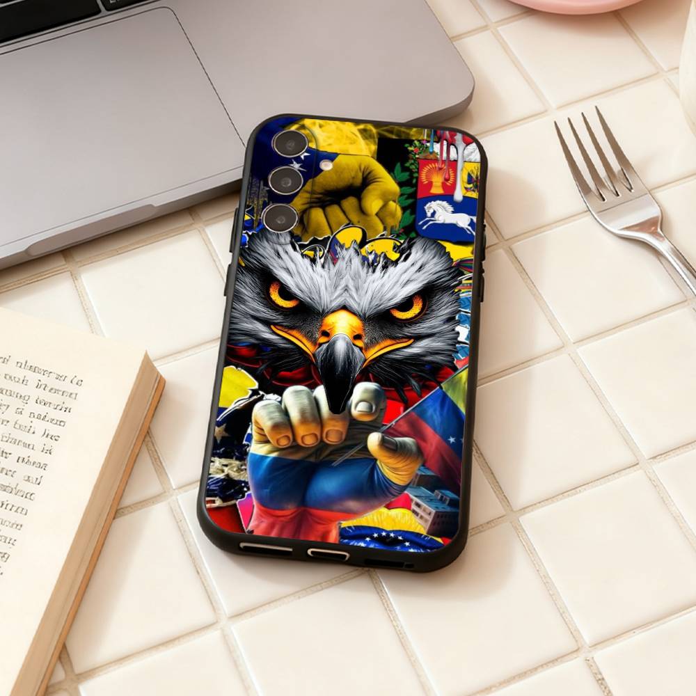 Venezuela Flag phone Case For Samsung Galaxy A73,A72,A71,A70,A53,A52,A51,Others Soft Black Shell
