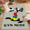 Mickey Mouse Castle Fantasy Disney Cartoon Theme Anti-Slip Rug - Polyester, Home Decor, Suitable for Bedrooms, Living Rooms, Doorways, and Studios