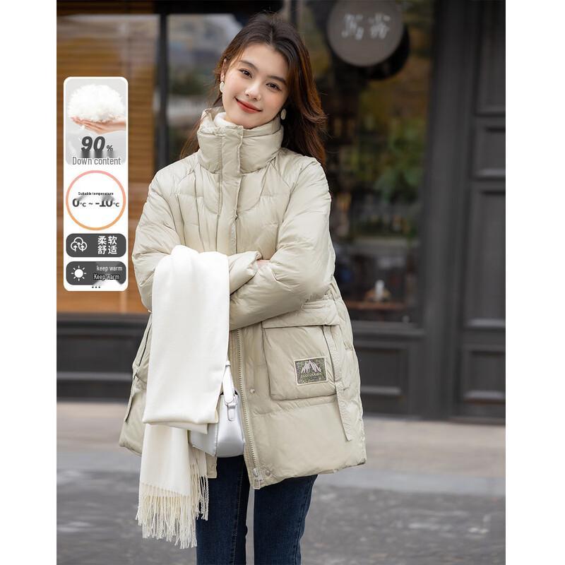 Mokana Women's Stylish Long-Sleeve Down Jacket MKNJD3168