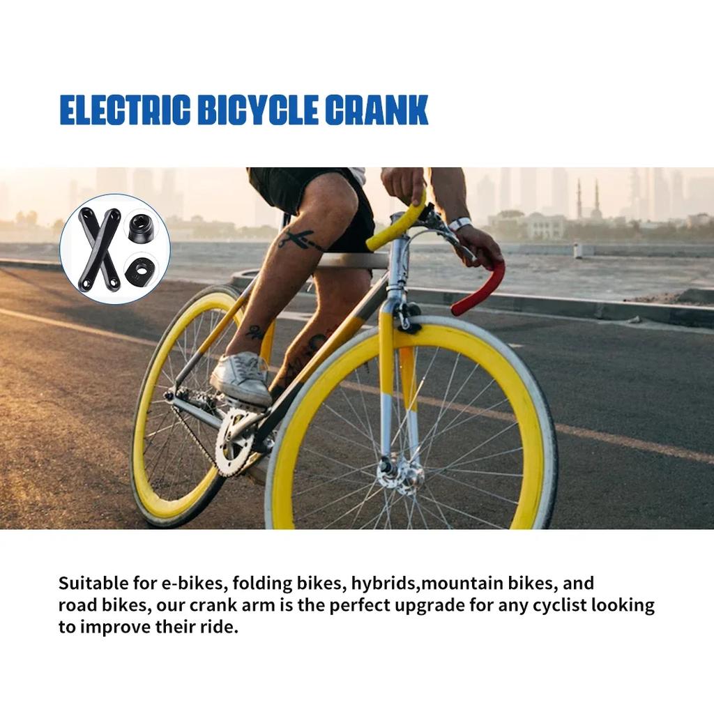 Bafang Crank Arm Electric Bicycle Crank Mid Motor Aluminum Alloy Crank Crank and pedal Essential Parts Mid Motor Accessary 170mm