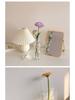 Korean-Style Transparent Glass Flower Vase for Soft Decoration and Photography