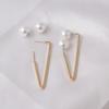 Simulated Pearl Women Dangle Earrings Korean Elegant Crystal Wedding Jewelry Party Gifts Boucles D'oreilles