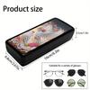 Diamond Painting Eyeglasses Case Girl Diamond Art Sunglasses Case 5D DIY Eyewear Organizer Case PU Glasses Holder Case