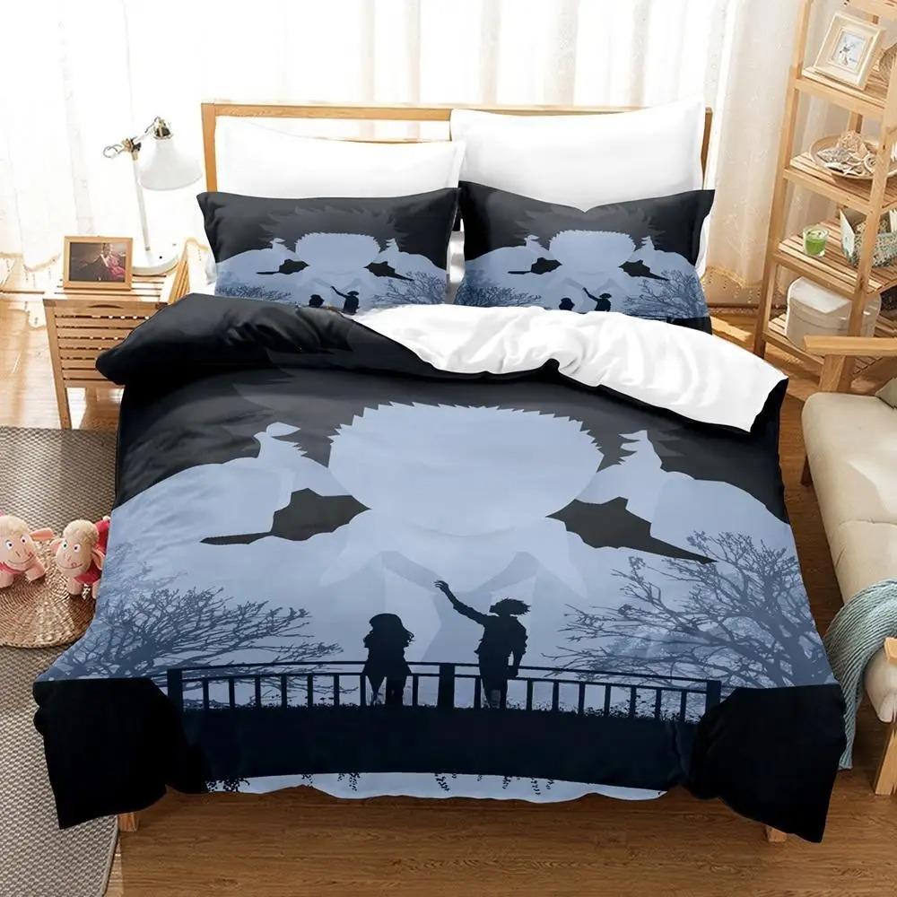 

New 3D Print Anime A Silent Voice Bedding Set Single Twin Full Queen King Size Duvet Cover Sets for Adult Kids EU single(135x200cm)