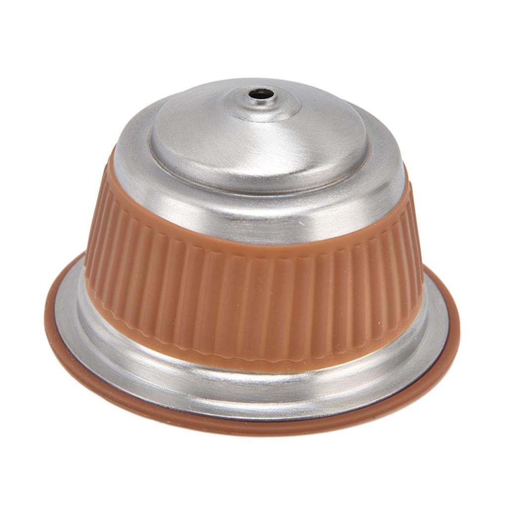 Reusable Coffee Capsule Filter Cup Refillable Filter Dripper Tamper Set for Dolce GustoCoffee Color