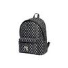 New MLB Monogram Collection Polyester Backpack Regular Unisex Black 3ABKM012N-50BKS