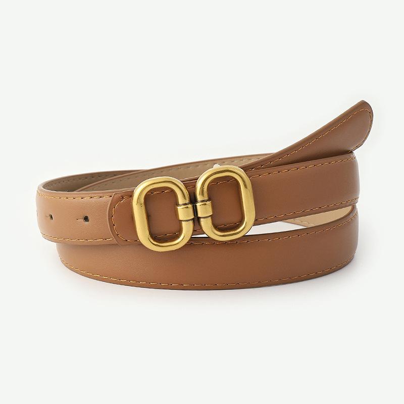 

8-символьная пряжка, однотонный ремень, украшение в стиле ретро, золотая пряжка, украшение для джинсов, платье, ремень для женщин Length 103 Width 2.4