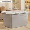 Extra Large Plastic Storage Box with Wheels for Toys, Snacks, Clothes - Thickened Container for Living Room & Bedroom