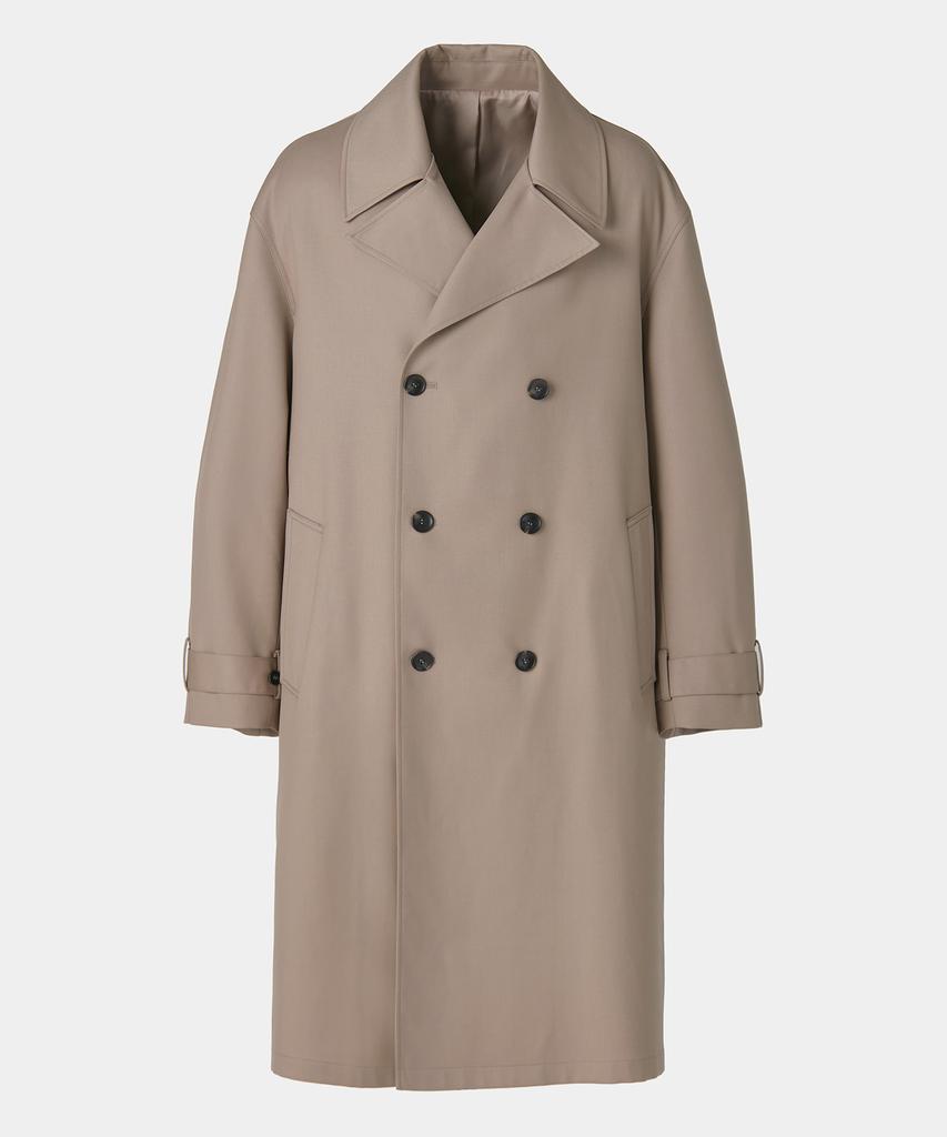 Coor Oversized Wool Duster Coat (Beige)