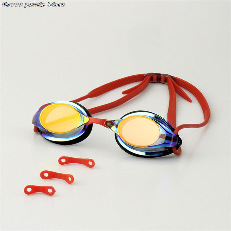 Electro-coated Swimming Goggles Professional Competition Training Swimming Goggles Adult Anti-fog Waterproof Racing Goggles