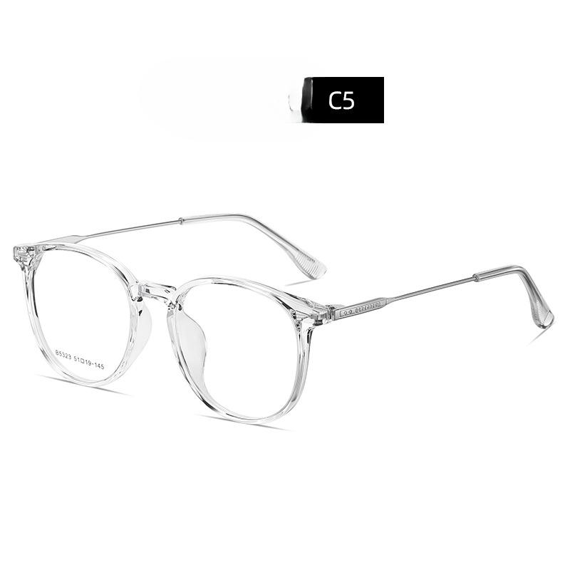 Oval-frame Optical Glasses Myopia Glasses for Men and Women.TR90 Alloy Glasses New Oval-frame Optical Glasses Myopia Glasses for Men and Women.