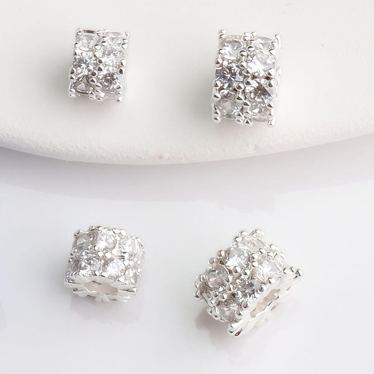 

Color-Preserving 14K Gold-Filled Zircon Large Hole Barrel Spacer Beads for DIY Jewelry