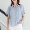Dedra Men S Hit Striped Cotton Shirt Tbe3389