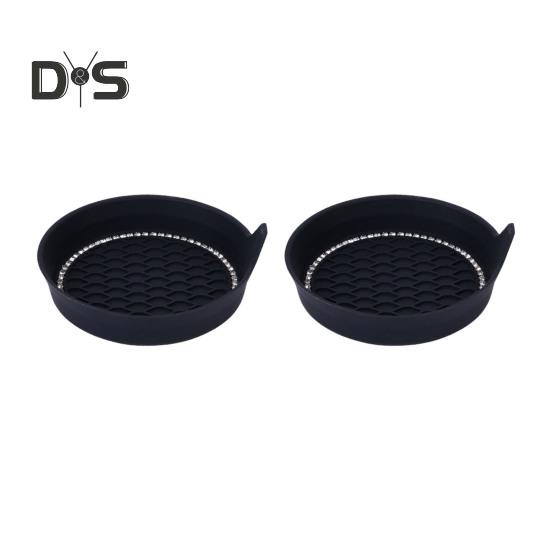 2 szt. podkładek samochodowych odpornych na zużycie, uniwersalnych, zapobiegających zarysowaniom, izolowanych cieplnie, antypoślizgowych, silikonowych wkładek do uchwytu na kubek