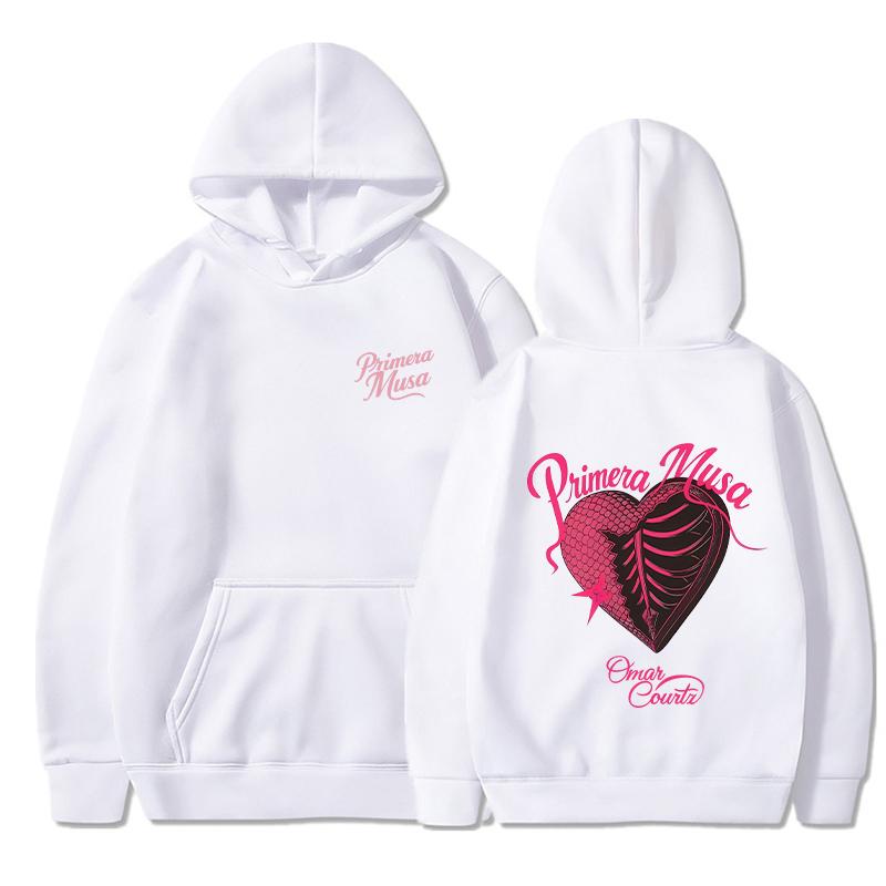 Omar Courtz Hoodies Men Primera Musa Album 2025 Cover Printed Sweatshirts Women Fashion Casual Streetwear Hoody Pullovers