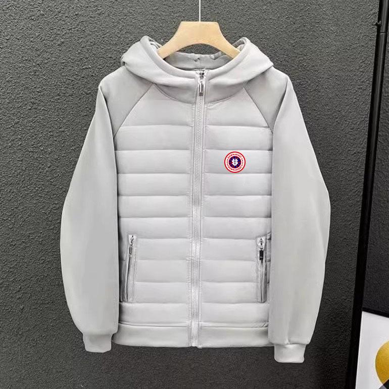 Pánská lehká trendy ležérní bavlněná bunda s kapucí - Zimní kolekce