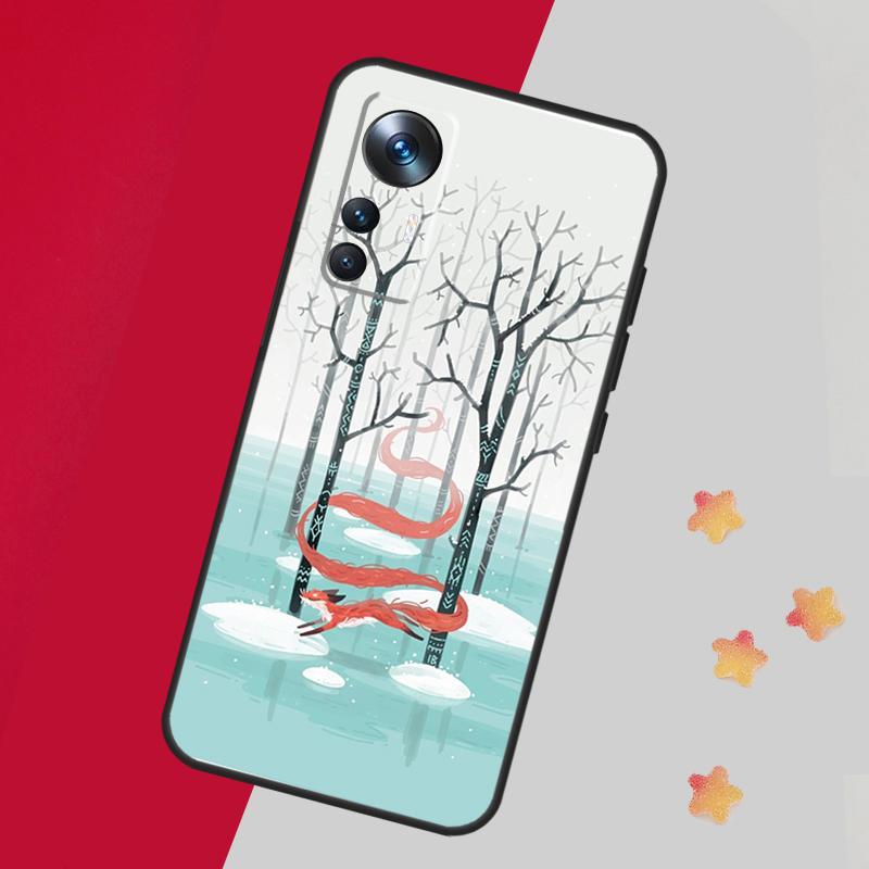 Winterfuchs Füchse Für POCO X5 X3 Pro M5 M5s F4 X4 F3 F5 Hülle Für Xiaomi 13 13T Pro 12 Lite 12X 11T 12T 14 Pro