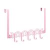 Rosa Schmetterling Über-der-Tür-Haken Wandmontage Handtuchhalter für Schlafzimmer Badezimmer Küche Wohnheimzimmer Organizer