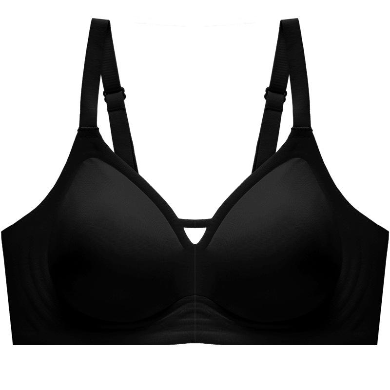 

Traceless adjustment bra soft support bra jelly summer light and comfortable M/34 чёрный