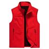 Men's Solid-Color Lightweight Vest with Stand-Up Collar for Spring/Fall Outdoor Sports Breathable Jacket