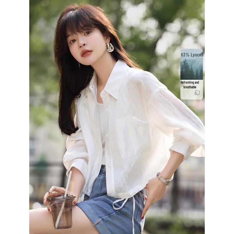 Women s Casual Tencel Jacquard Polo Shirt Jacket XL