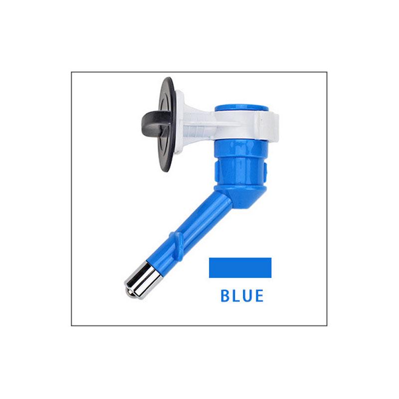 

Cat Dog Pet Drinking Kit Portable Hanging Water Dispenser Fountain Bottle Head синий