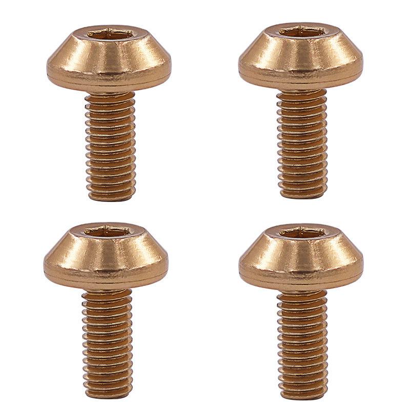 4Pcs Bicycle Water Bottle Cage Bolt Cycling Accessories Kettle Holder Aluminum M5 Screw Handle Bikes Part for MTB Road Bike