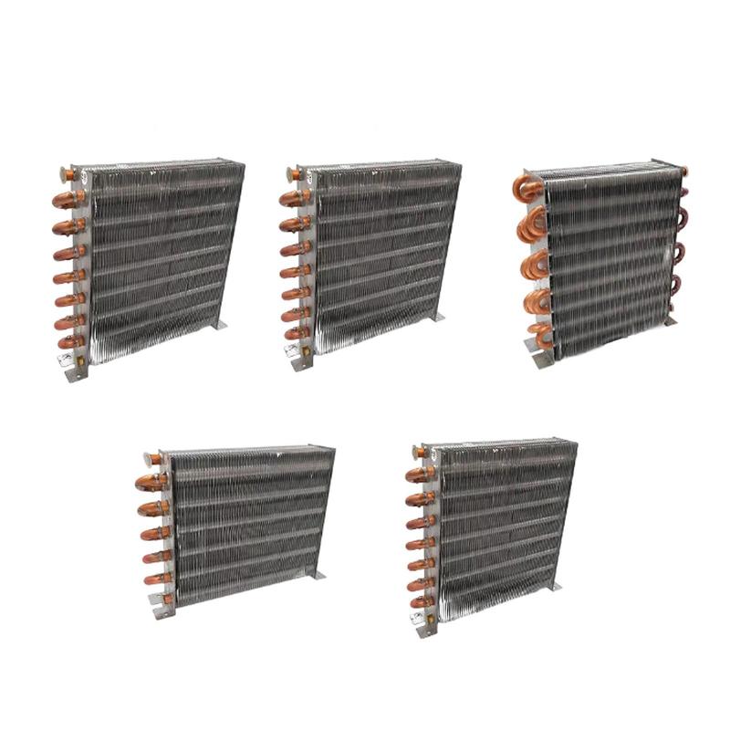 Shellless Refrigerator Condenser Heat Exchanger Easy Install DIY Copper Tube Aluminum Fin Condenser Water Cooling Radiator Parts