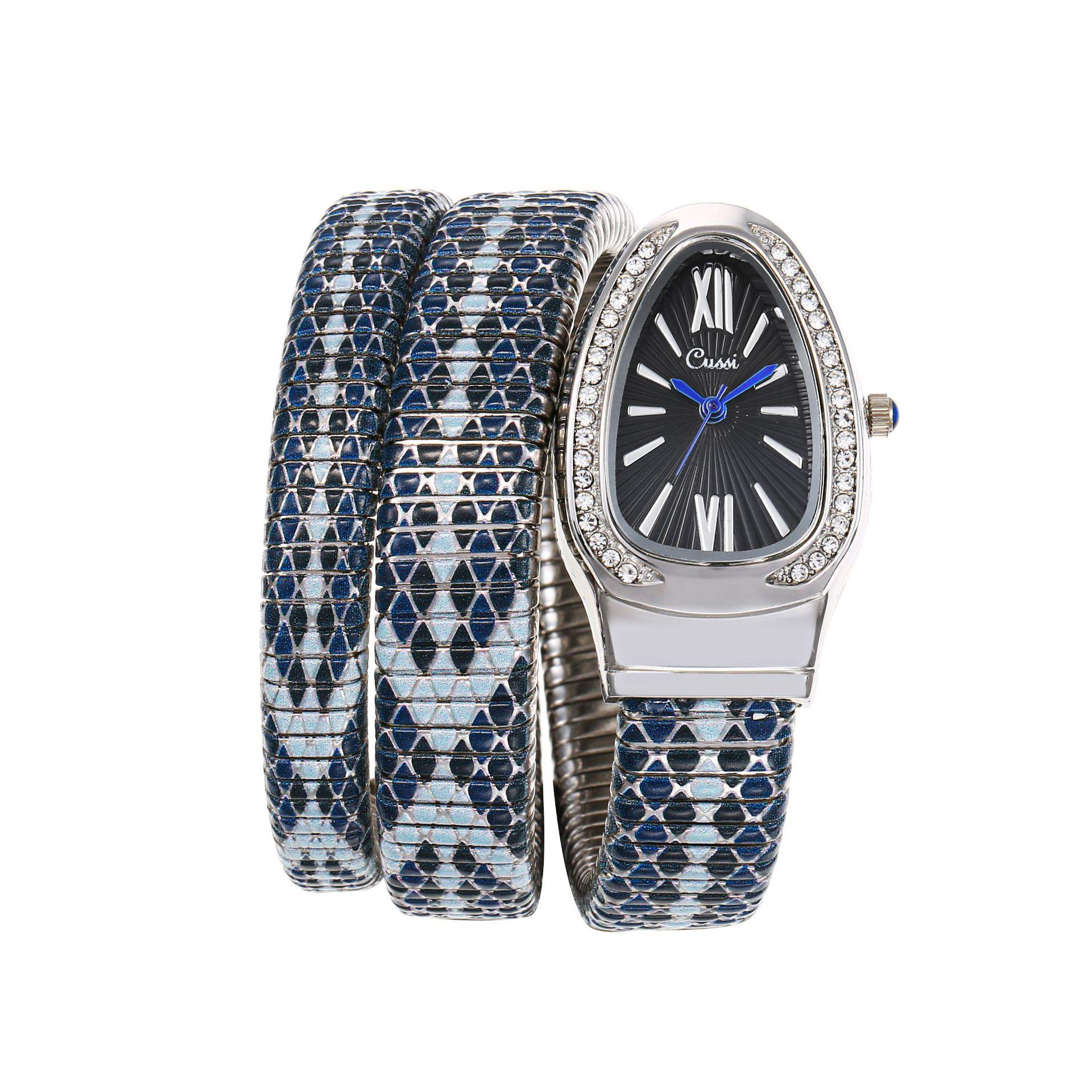 

Year Of The Snake Zodiac Snake Watch Women S Fashion Bracelet Watch Diamond Quartz Personalized Snakeskin Watch