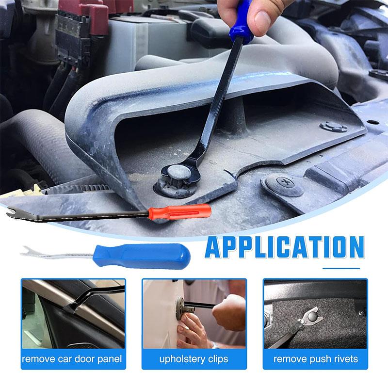 4-Inch 8-Inch Disassembly Tool, Car Panel Door and Window Clip Rivet Disassembly Tool Plastic and Metal Clip Disassembly Tool