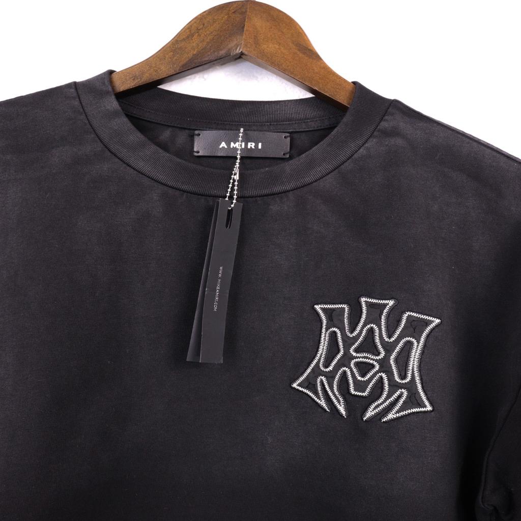 2253 Amiri 2025 Sommer Ny Herre- og Dame Løs Vasket Vintage Stor T-skjorte Par T-skjorte