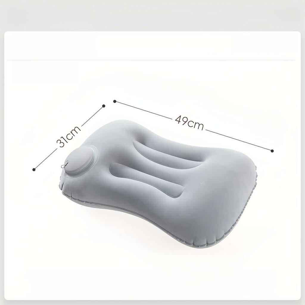Camping Inflatable Pillow Portable Ultralight Travel Hiking Air Sleeping Pillow for Neck and Lumbar Support Universal Car Lumbar Cushion