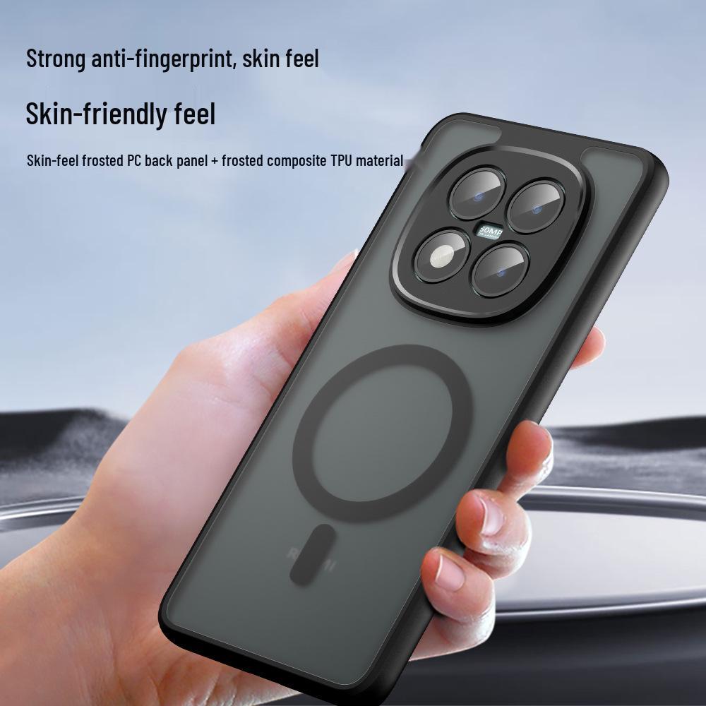Magnetic Semi-Transparent Matte Protective Case for Redmi K90 Max, Xiaomi 17U, and POCO X8 Pro