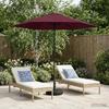 Garden Umbrella with Base 230 X 230 Cm Polyester Rectangular