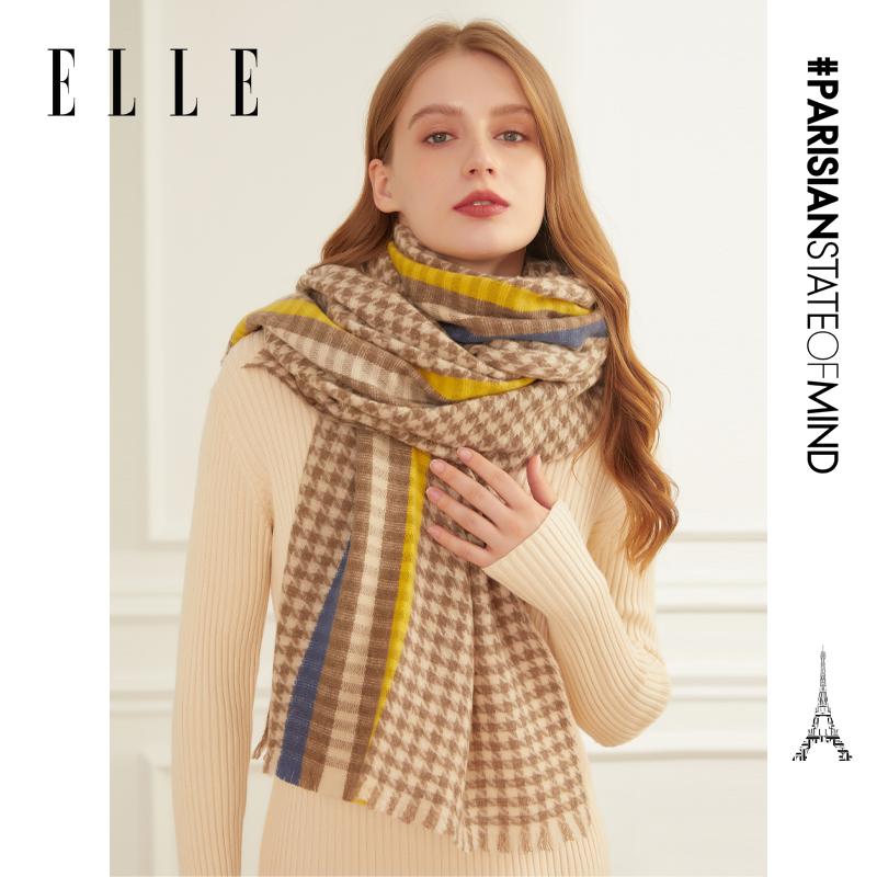 ELLE 100% Sheep Wool Scarf Gift Box