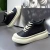 High-top Shoes Winter Retro Casual Mid-top Board Shoes Youth Sports Thick-soled Inner Height-increasing Big Head Shoes