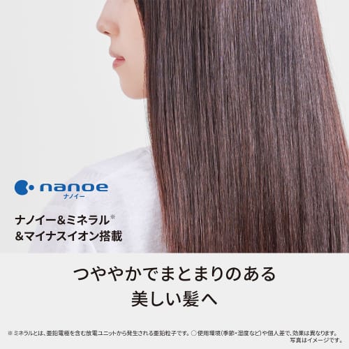 Panasonic Hair Dryer Nanocare Large Air Volume Quick Drying Equipped with Nanoe & Mineral EH-NA9M-H Noble Gray